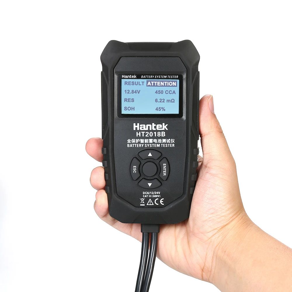 

Hantek Digital battery tester Support 6V 12V 24V LCD Car Battery Analyzer Automotive Vehicle Battery Diagnostic Tester Tool