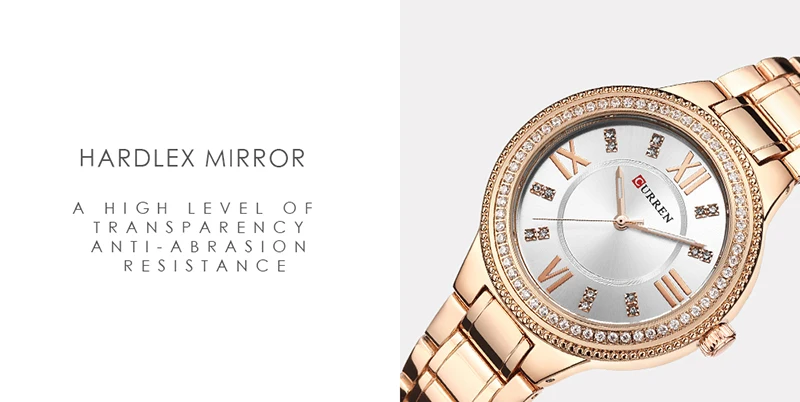 Женские часы Топ бренд класса люкс розовое золото Curren часы из нержавеющей стали женские наручные часы женские часы relogio feminino
