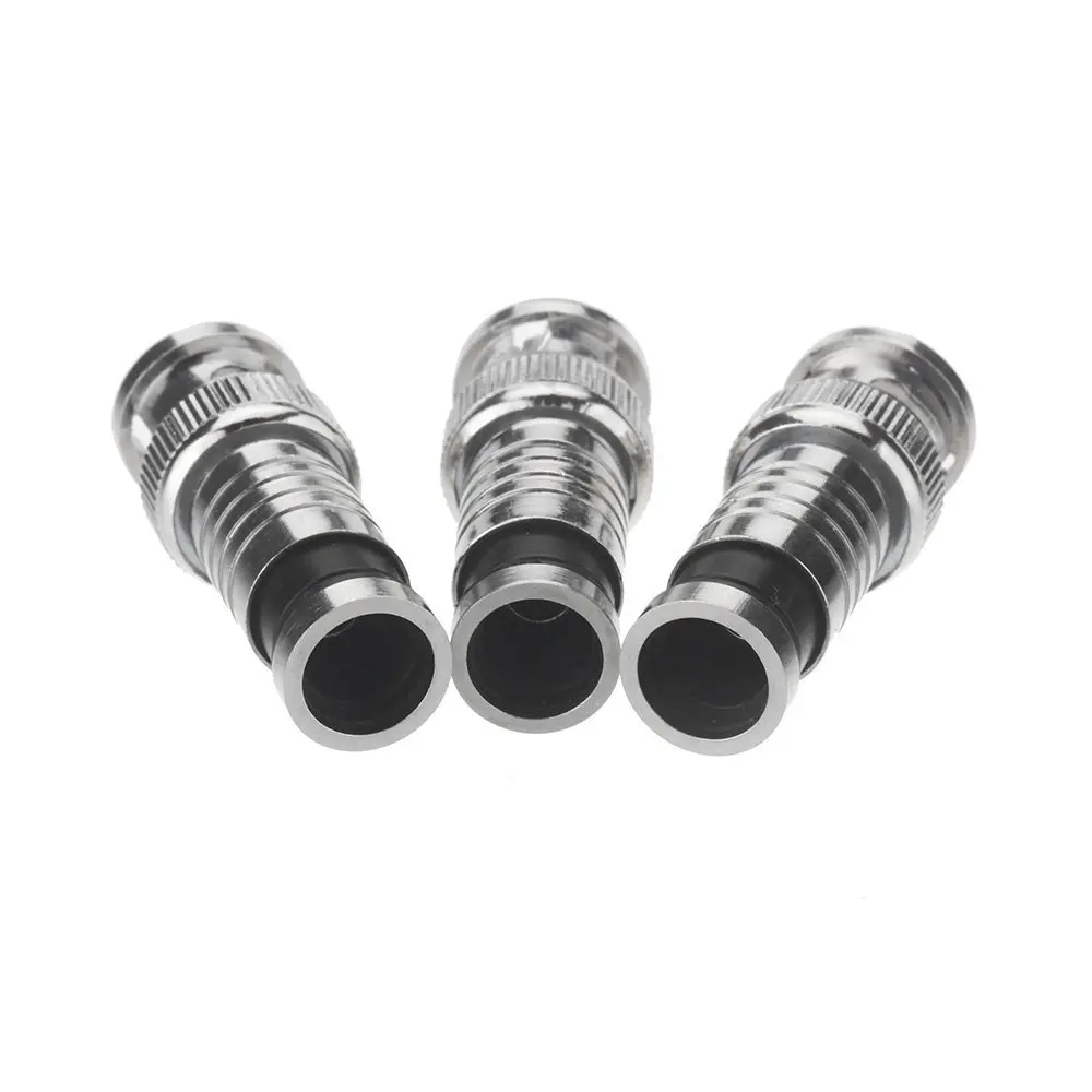  CNIM Hot 10 pcs BNC Compression Connector for Coax RG59 Cable CCTV Cameras - 32764180692