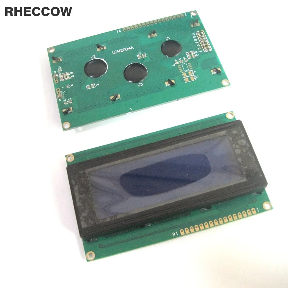 

RHECCOW 5V Character LCD Module Display LCM 2004A 2004 204 20X4 blue backlight white character for raspberry pi