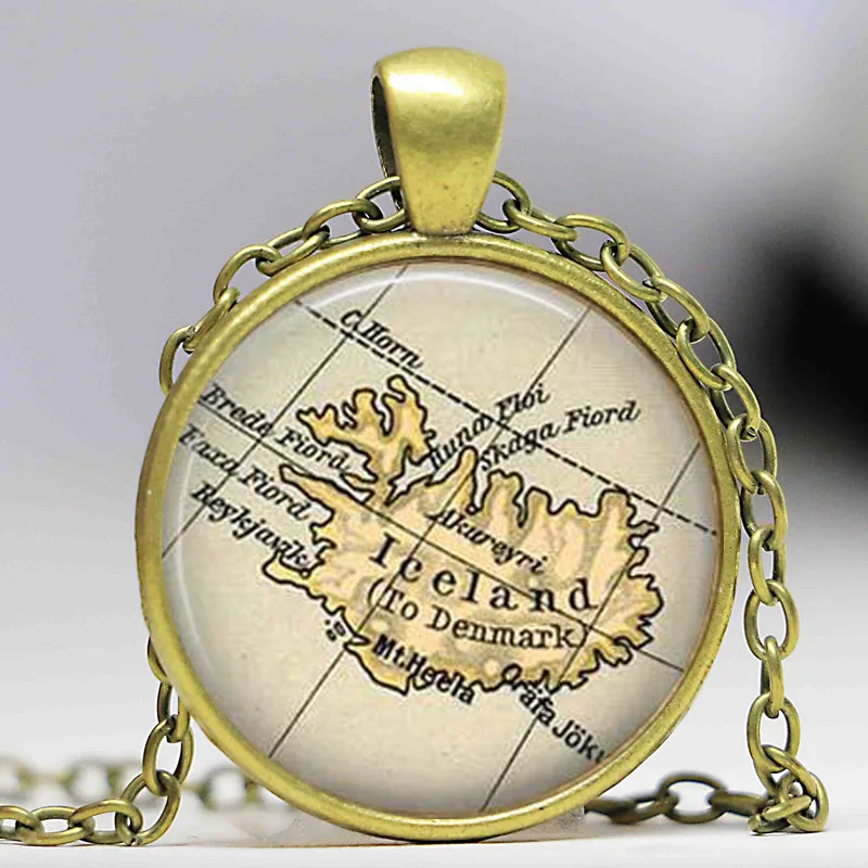 Korn Jewelry Photo necklace Glass Dome Pendant Necklacein Pendant