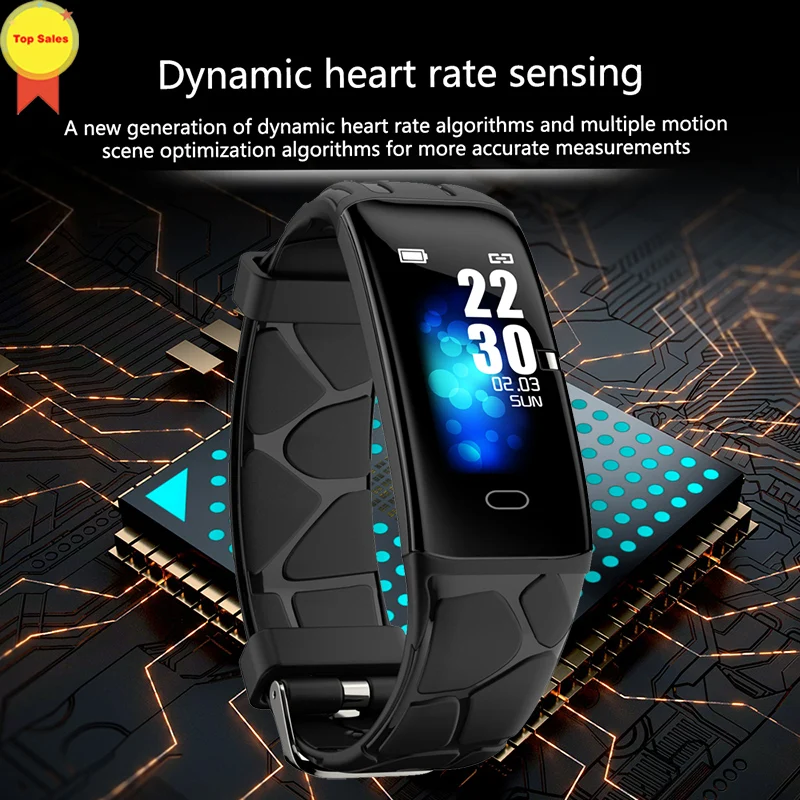 Смарт-монитор сердечного ритма артериального давления трекер физической активности Смарт-браслет для фитнеса часы мужские для Apple Iphone Xiaomi
