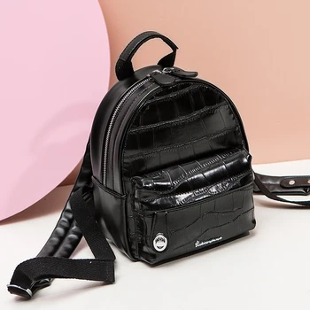 

backpack white black woman and young fashion girl backpack woman's Backpack