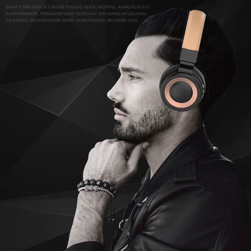 

Wireless Bluetooth Headphones HIFI Over-earphone Stereo Sports Headset With Microphone Support Apt-X tf card FM MP3 for phone