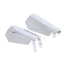 1 пара больших мотоциклов хромированный металлический чехол с защитой от ветра для Harley sporster Dyna Softail Touring Road king 883 1200