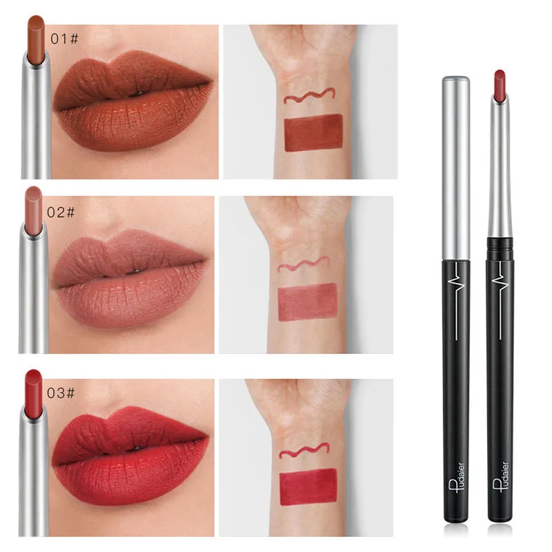 

17 Colors Matte Lip Liner Smudge Proof Long Lasting Lip Pencil for Women Makeup OR88