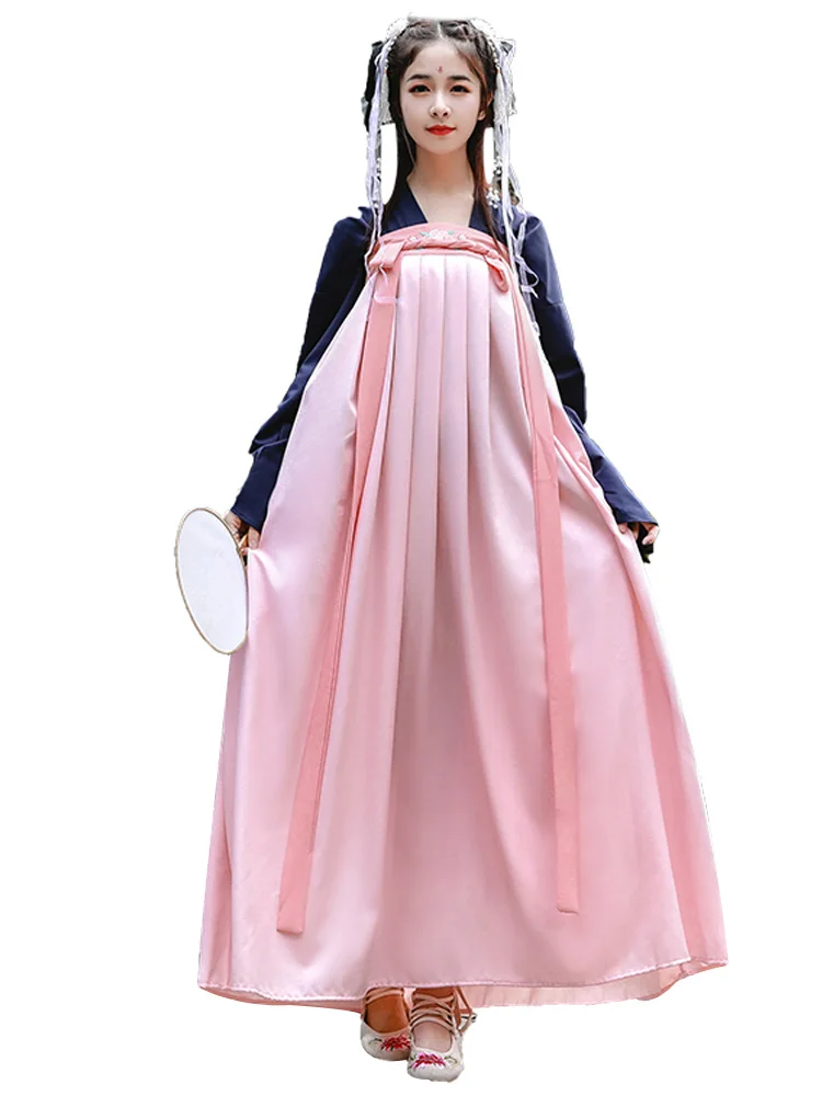 Женское платье Hanfu костюм для китайских танцев традиционный сценический наряд