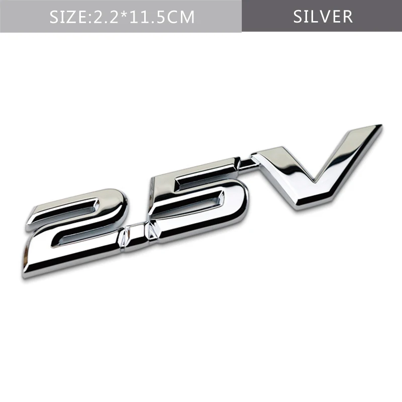 Авто интимные аксессуары для Toyota Reiz 2,5 В смещение эмблема 3D Хром металлический значок Серебряная наклейка автомобиля наклейки на багажник