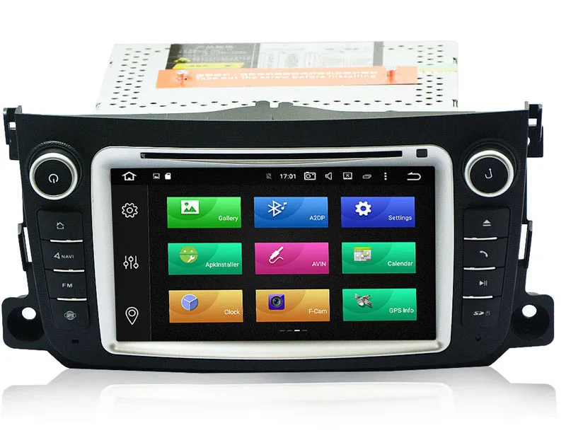 8 Core 2G RAM 32G ROM Android 6.0 Car DVD GPS Navigation System Radio Media Stereo for Mercedes-Benz Smart Fortwo 2011 2012