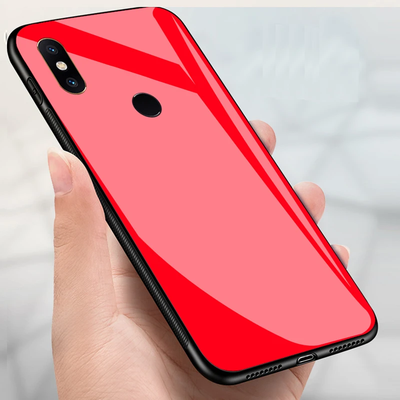 YUETUO ТПУ закаленное стекло для задней панели телефона capinha оболочка чехол xiaomi mi 8