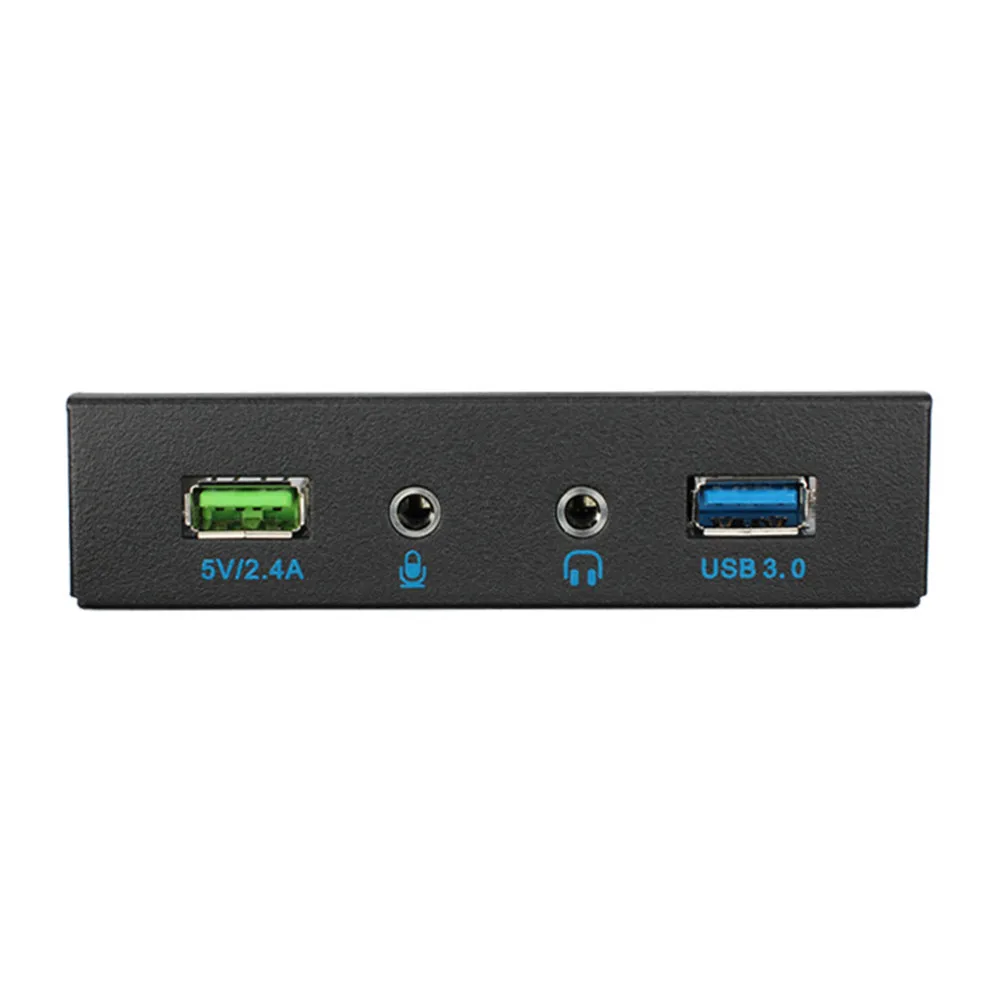 3 5 дюймовый гибкий отсек Передняя панель расширения USB 0 + HD аудио В 2.4A Быстрая