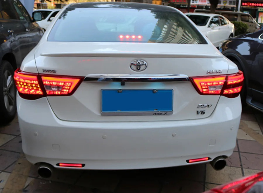 Автомобильный Стайлинг светодиодный задний фонарь для Toyota Mark X задние фонари 2013- для Reiz задний свет DRL+ сигнал поворота+ тормоз+ светодиодные фонари заднего хода