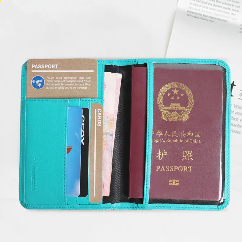 

The New RFID Anti - Scanning Passport Holder Ticket Passport Package Protective Case Multifunction Travel Package Dropship