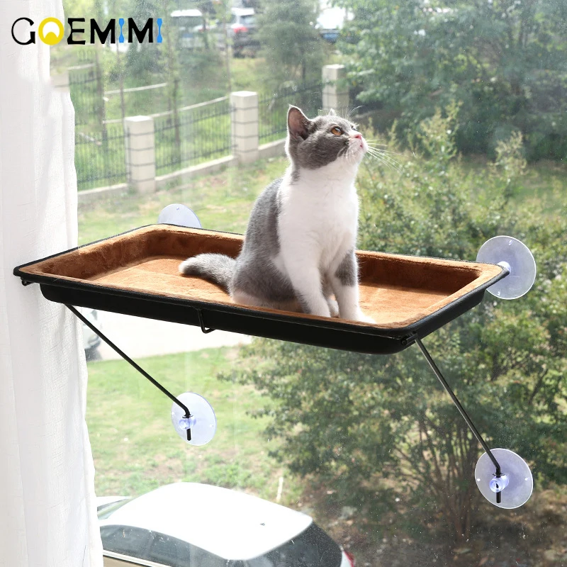 

New Arrival Cat Hammock Bed Window Mounted Bed Sofa Mat Comfortable Soft Kennel For cat cama para gato Cat Hanging Shelf Seat