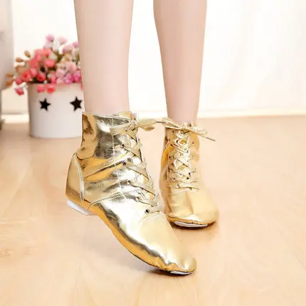 Обувь женские танцевальные туфли обувь для атлетов, мужчин, женщин, мальчиков и девочек, парусиновая танцевальная обувь для джаза - Цвет: Gold Adult size