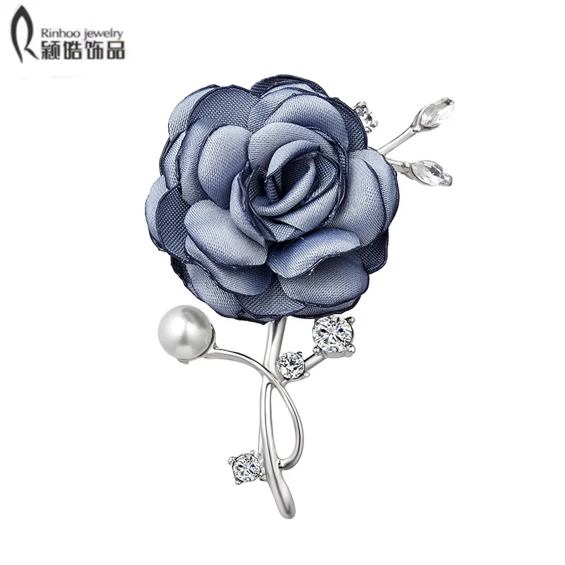 Купить Брошь В Виде Цветка Из Ткани