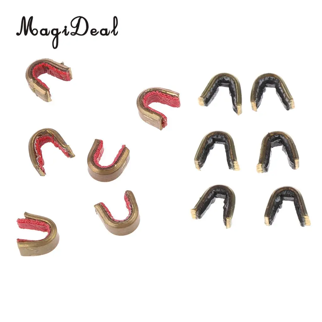 MagiDeal 12 Pcs Bowstring Nocks Set Buckle Clips for Nocking Point Archery Hunting