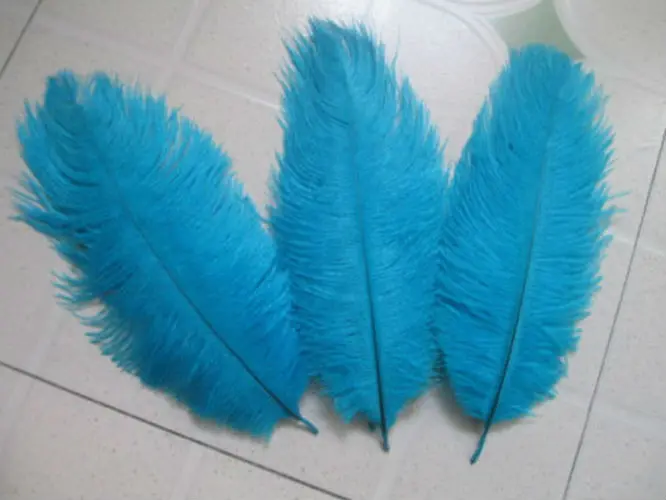 

perfect! Sales 10pcs15-20CM Beautiful Sky Blue ostrich feather, DIY jewelry accessories, wedding decorations