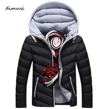 DIMUSI Winterjacke Männer Warm Kausal Parkas Baumwolle Gebändert Kragen Winter Jacke Männlich Gepolsterte Mantel Mit Kapuze Kleidung 4XL, YA693