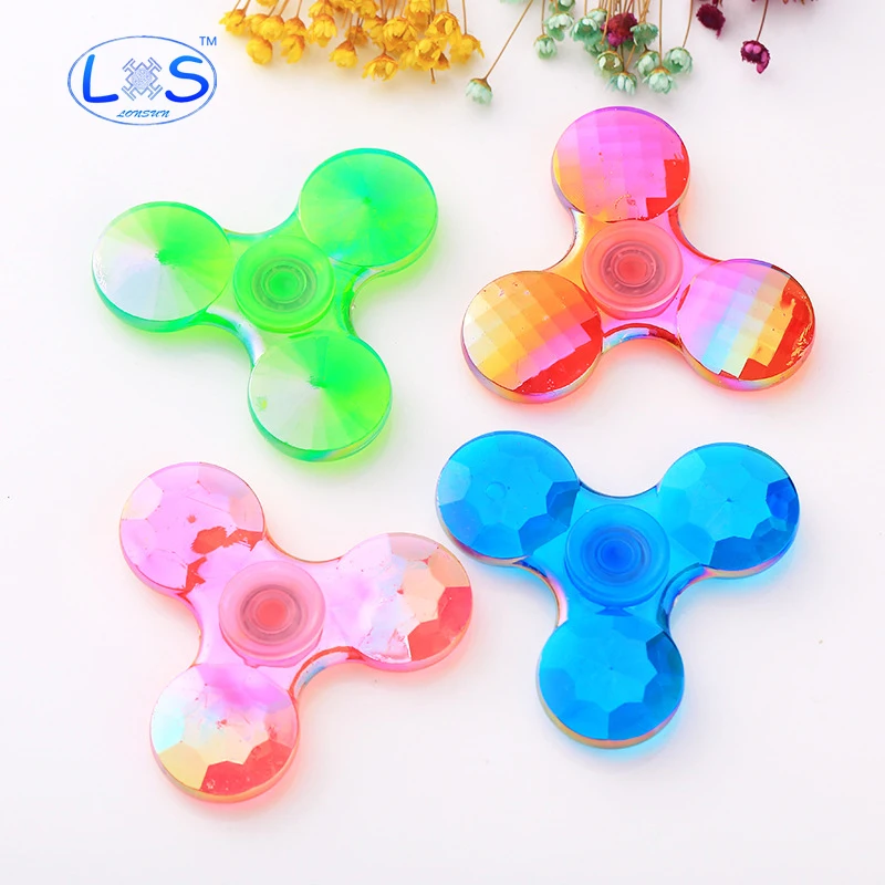 

(LONSUN) Multicolor High Quality Fidget Spinner Plastic EDC Toys Hand Spinner Spinning Top Anti Stress Toys Gift
