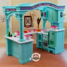 For Barbie Doll Furniture Accessories Plastic Toy Large Kitchen Kitchenware Cabinet Vase Chair Pretend Play House Gift Girl DIY For Barbie Doll Furniture Accessories Plastic Toy Large Kitchen Kitchenware Cabinet Vase Chair Pretend Play House Gift Girl DIY