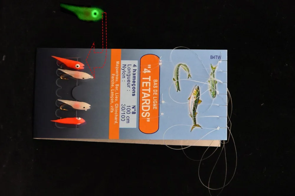 3packs Harihide Japan Sabiki Mackerel Bait Fishing Jig Rig Set Hook Size 14 