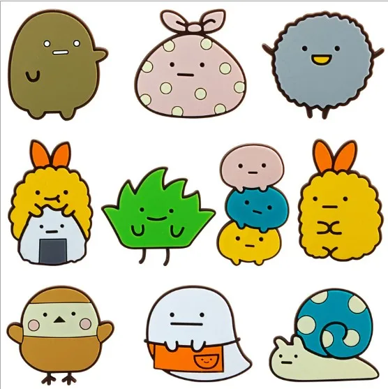 

San-x Creative cartoon PVC badges Children's brooch Sumikko Gurashi pins