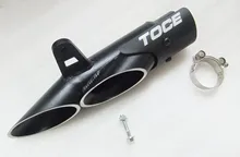 Aleación de aluminio TOCE Moto de La Motocicleta Tubo de Escape Silenciador para YAMAHA R6 2006-2015 Motos De Escape de Escape