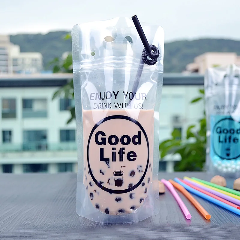 Frost Hot drink bag DIY Vegetable juice plastic bags fruit juice with