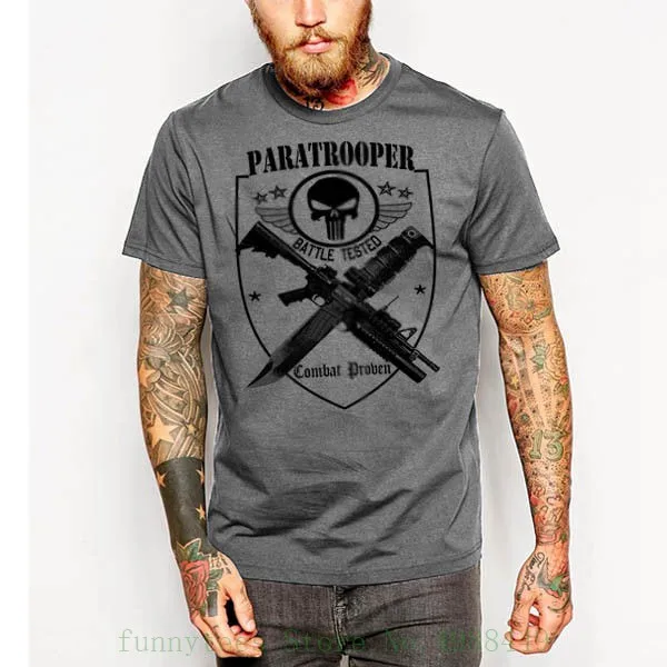 

Military T Shirt Army Navy Marines Machine Gunner Sniper Airborne Paratrooper Tees Brand Clothing Funny Tshirt