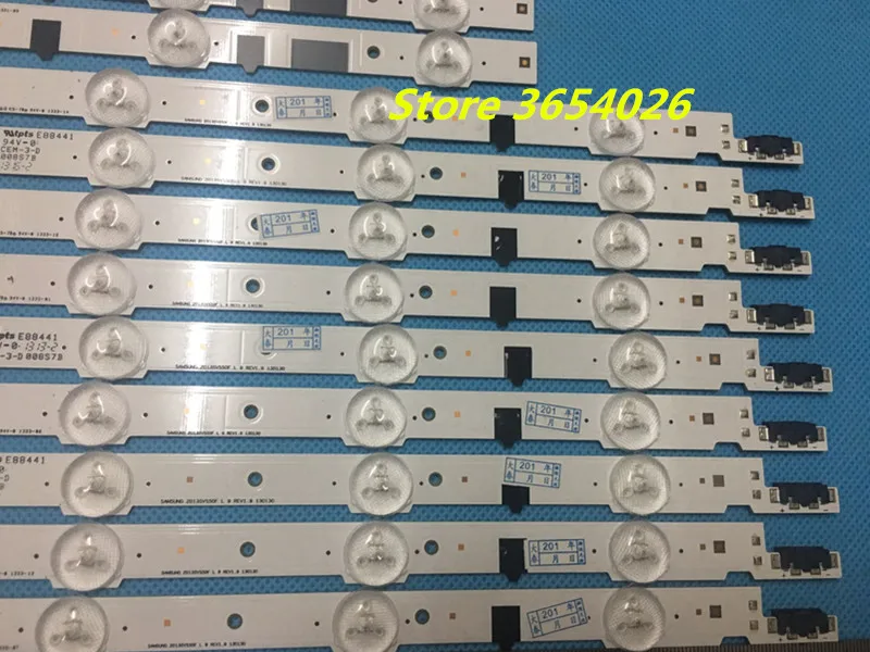 18 قطعة/الوحدة LED شريط إضاءة خلفي لسامسونج التلفزيون UN50F6400AF 2013SVS50F R 7 L 9 D2GE-500SCB-R3 D2GE-500SCA-R3 T500HVF02.4