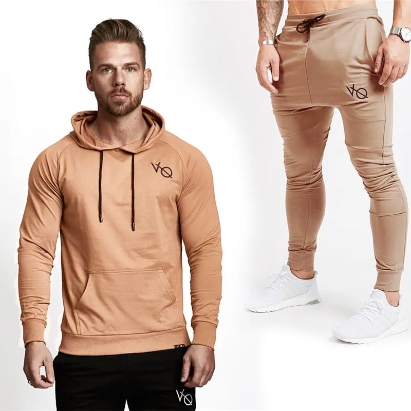 Vanquish Best Gyms Men's Sets 2019 new Sportswear Tracksuits Sets Men's  Hoodies+Pants Casual Outwear Suits Independence match