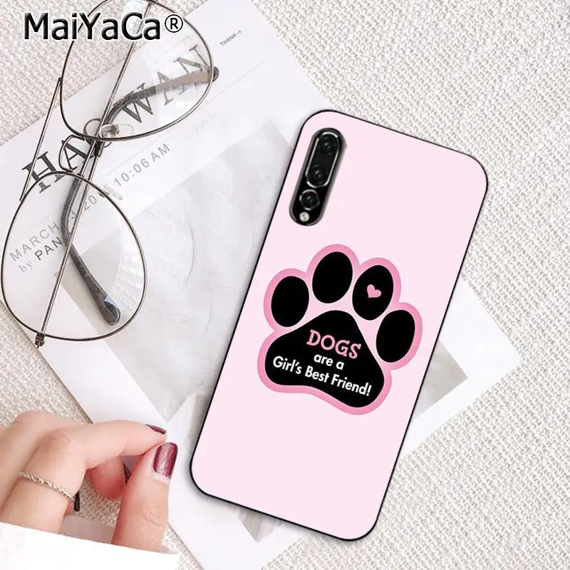 MaiYaCa Dogs-лучший чехол для телефона с собачьей лапой для девочек huawei P20Lite P10 Plus Mate9 10 Mate10 Lite P20 Pro Honor10 vision 10 - Цвет: A2