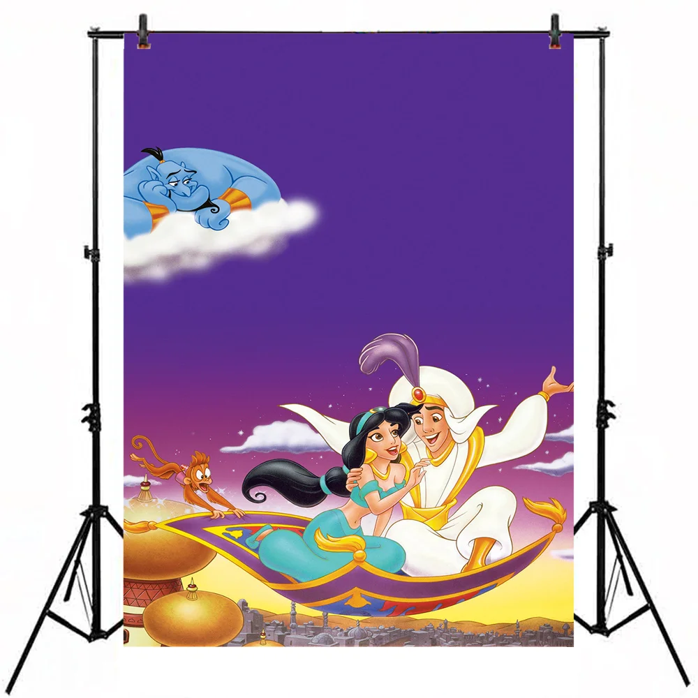 

Arabian Aladdin Prince Princess Backdrop Magic Blanket Palace Castle Background For Baby Birthday Party Photo Studio Background