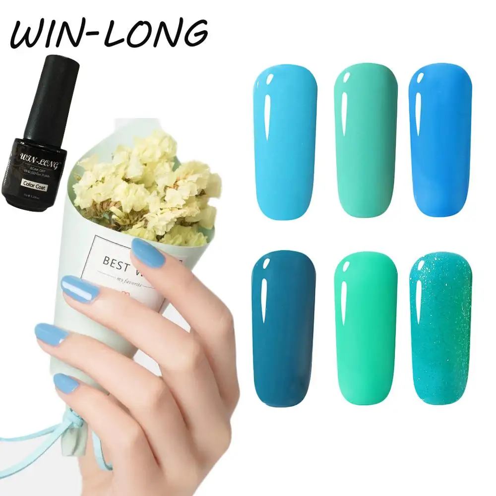 Sky Blue Color Series Healthy Nail Art Material Specialty Nail Gel
