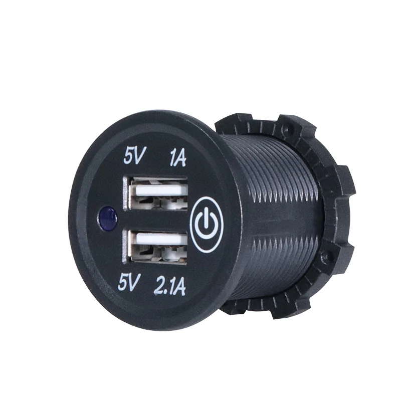 5V 2.1A 12 24V двойное Usb Автомобильное зарядное устройство Универсальный адаптер