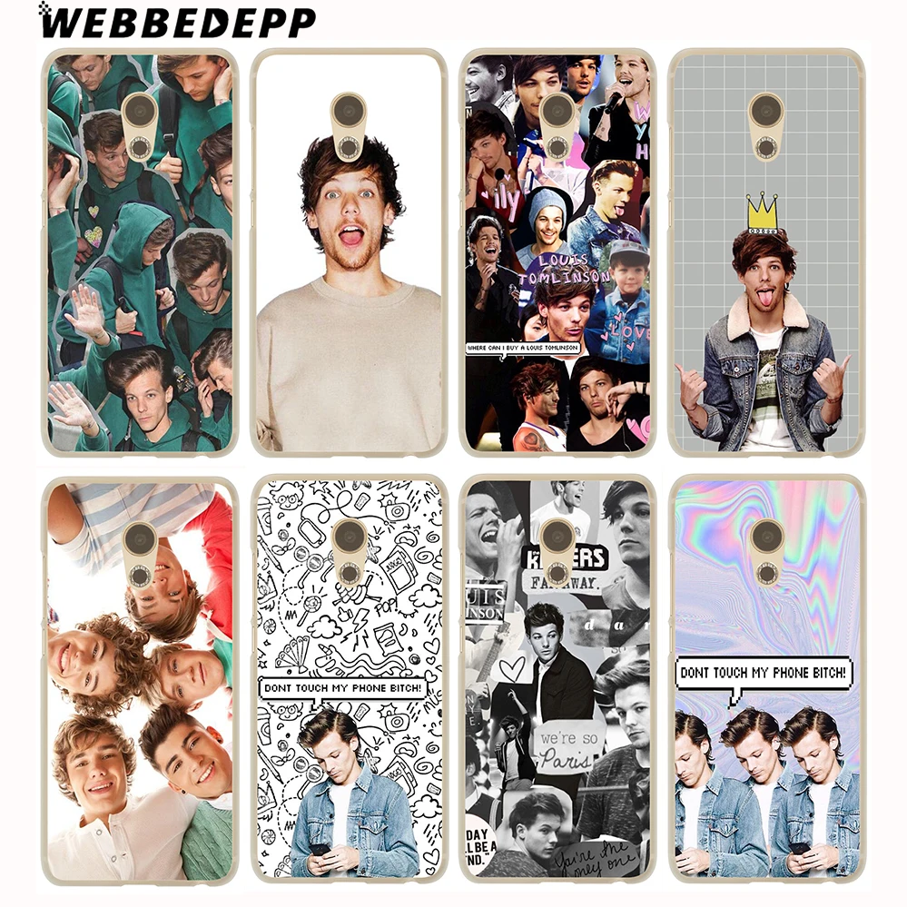 WEBBEDEPP Louis Tomlinson Hard Cover Case for Meizu M6 M5C M5S M5 M3S M3 M2 Note Mini Pro 6 7 U10 U20