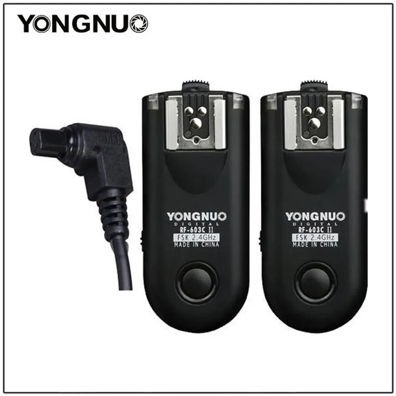 

Yongnuo RF-603II Manual Flash Trigger FOR CANON 1000D/450D/400D/350D/300D PENTAX K20D/K200D/K10D/K100D