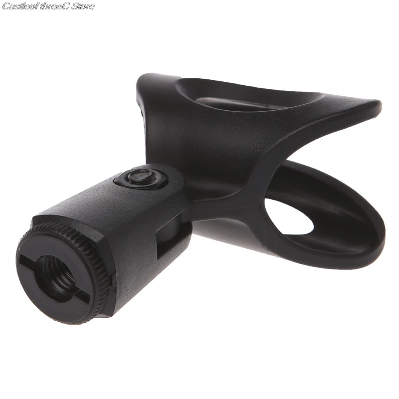 OOTDTY Flexible Microphone Mic Stand Accessory Plastic Clamp Clip Holder Mount Black - ANKUX Tech Co., Ltd