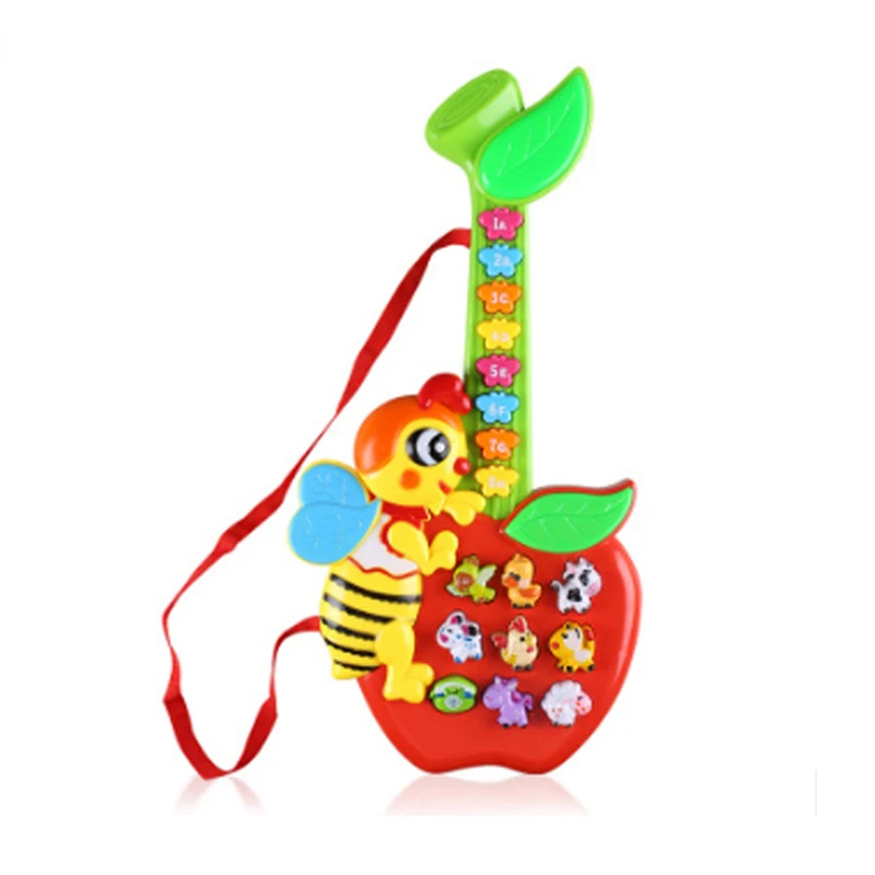 

Kids Guitar Electronic Musical Instrument Children’s Toy Guitar Multi-Function Carton Animal Park Educational Baby Funny Toys F