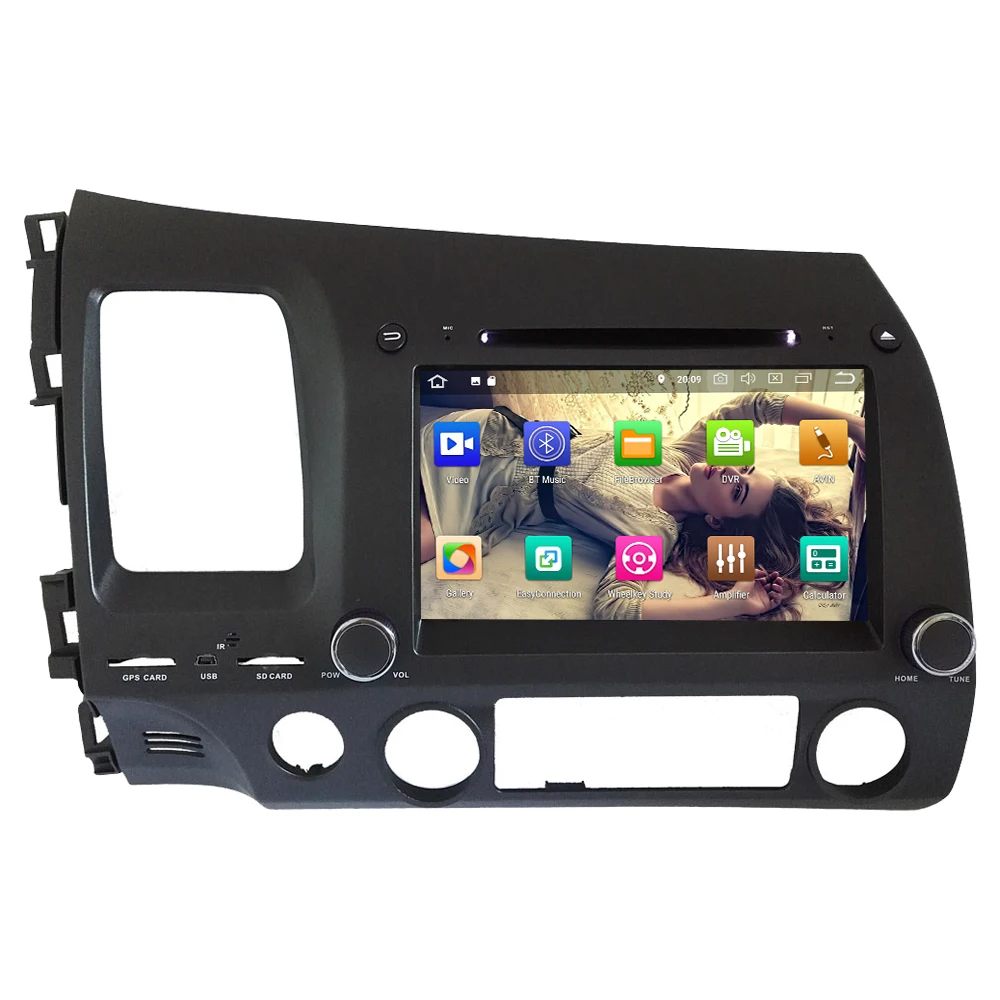 Perfect KLYDE 8" 4G WIFI Android 8.0 7.1 Octa Core PX5 4GB RAM 32GB ROM Car DVD Multimedia Player Stereo Radio For Honda Civic 2006-2011 1