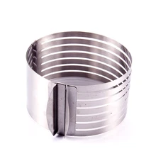 6in регулируемый торт Делитель Слой вырезать мусс кухня шеф-повар зубчатые нож для тостов торт устройство для разрезания плесень формы для выпечки торт инструмент