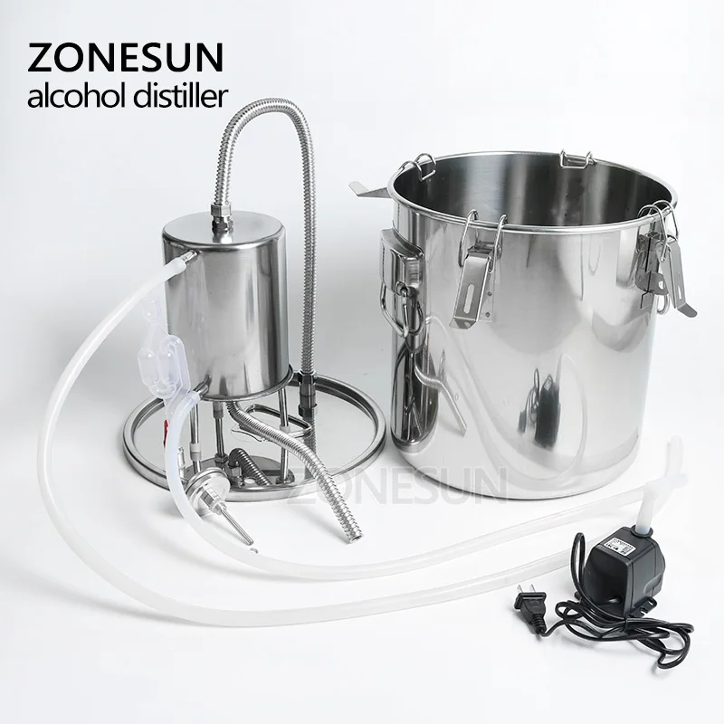 ZONESUN вино пиво спиртовой дистиллятор воды Moonshine мини домашнее эфирное масло розы
