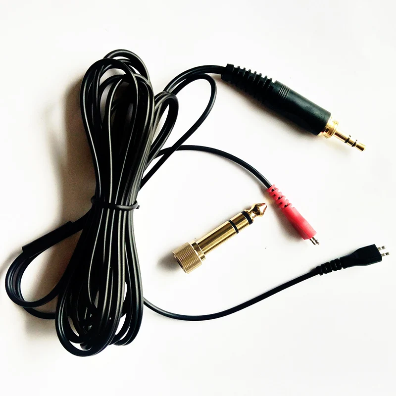 2pcs HD25 Replacement Audio Cable For Sennheiser HD25 HD25 1 HD25 1 II HD25 C HD25 13 HD 25 Headphones Audio Cable With 6 3 Plug
