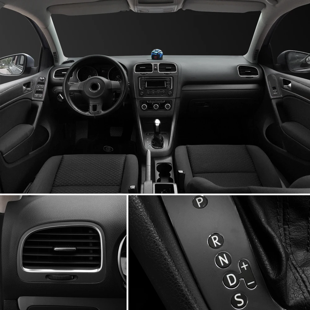Для Volkswagen VW Golf 6 GTI MK6 подкладке центральной Управление Панель дверная ручка углеродного волокна наклейки автомобиль Аксессуары Укладка