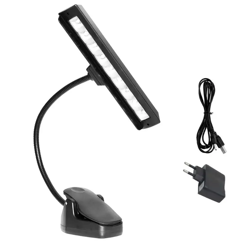 Flexible Clip-on LED Light 9-LED Floodlight For Orchestra Piano Violin Music Stand
