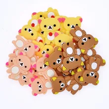 Модная симпатичная обувь с изображением медведя, поросенка, мышки, русалки, совы, собаки, украшения, летние детские очаровательные сандалии, 50 шт