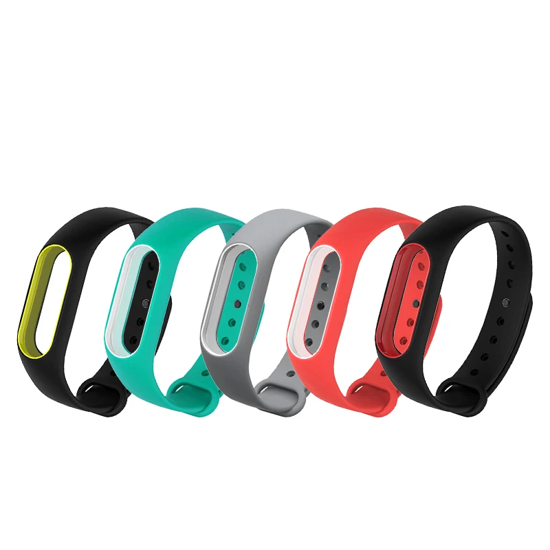 Браслет GEBER mi Band, 2 ремешка, браслет для Xiaomi mi, 2 ремешка, сменные цветные силиконовые аксессуары