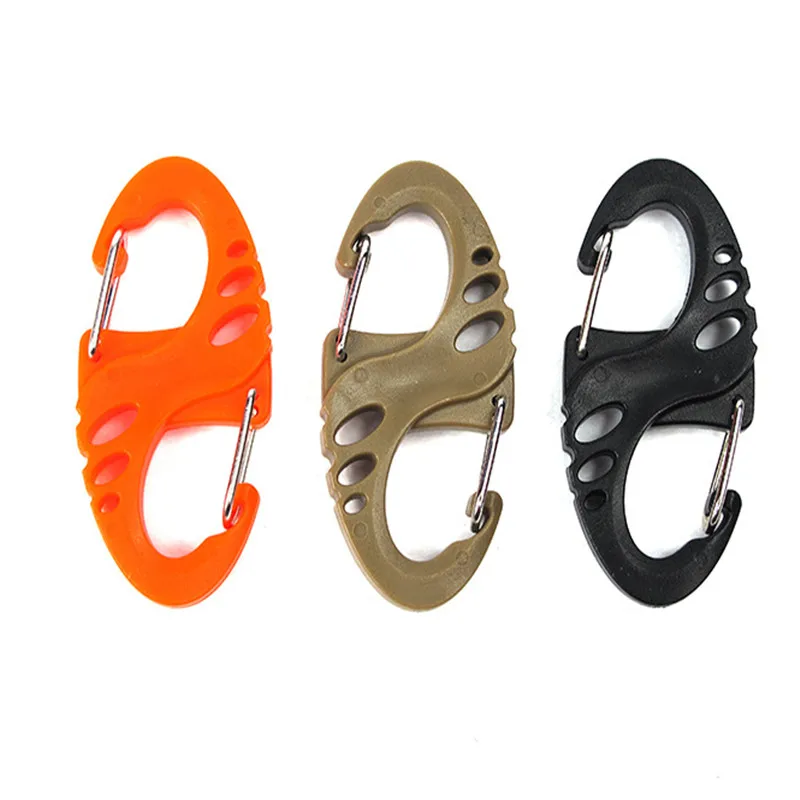 

Outdoor Camping Tools Carabiner Clip Key Chain Tourist Equipment Climbing Carabiners Locking Hiking Hook Safety Buckles Button