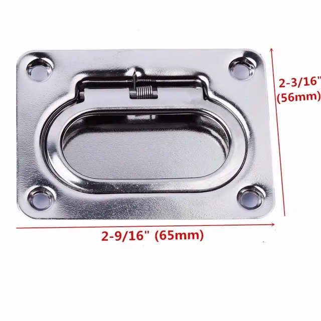 Boat Stainless Steel Spring Lift Handle Hatch Flush Mount Marine Deck